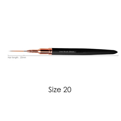 Kolinsky Sable Finest Premium Nail Art hosszú csíkos béléskefe fa nyelű akril körmök eszközzel