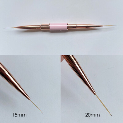 Kolinsky Sable Finest Premium Nail Art hosszú csíkos béléskefe fa nyelű akril körmök eszközzel