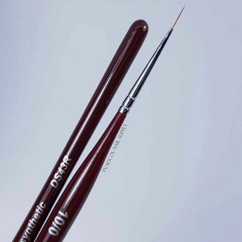 Kolinsky Sable Finest Premium Nail Art hosszú csíkos béléskefe fa nyelű akril körmök eszközzel