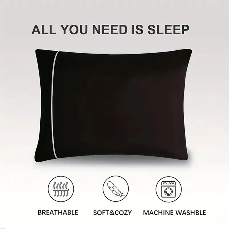 Set de fete de pernă periate pentru o singură persoană, student din desene animate, în perechi