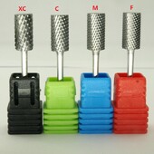 EasyNail~ 1vnt Plokščios formos karbido nagų grąžtas nagų dildė Nail Art Tools Gelio valiklis Nagų valiklis, Kokybiškas volframo plienas