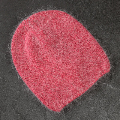 2024 New Fashion μονόχρωμο χειμερινό καπέλο από γούνα κουνελιού για γυναικεία μακρυμάλλη Ζεστό καπέλο απλό υψηλής ποιότητας Soft Spring Beanies Χονδρική