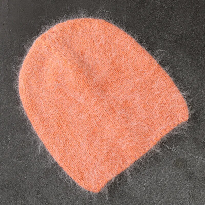 2024 New Fashion μονόχρωμο χειμερινό καπέλο από γούνα κουνελιού για γυναικεία μακρυμάλλη Ζεστό καπέλο απλό υψηλής ποιότητας Soft Spring Beanies Χονδρική