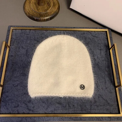 2024 New Fashion μονόχρωμο χειμερινό καπέλο από γούνα κουνελιού για γυναικεία μακρυμάλλη Ζεστό καπέλο απλό υψηλής ποιότητας Soft Spring Beanies Χονδρική