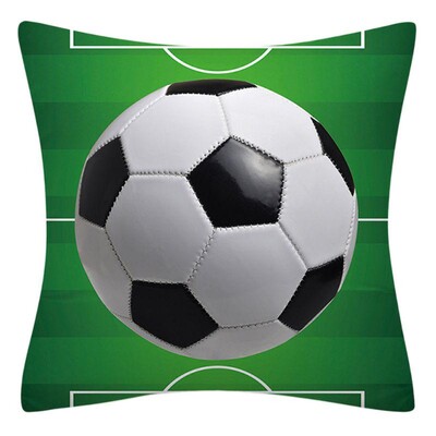 Ράγκμπι ποδοσφαίρου μπάσκετ με τυπωμένο σχέδιο τετράγωνο πολυεστερικό κάλυμμα μαξιλαριού για διακόσμηση καναπέ σαλονιού σπιτιού μαξιλαροθήκη 45x45cm