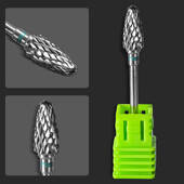 1 buc din carbură de găurit pentru unghii freză electrică cu rotire (3/32") pentru gel pentru manichiură pentru îndepărtarea ojeiului Instrument pentru pile de unghii din oțel tungsten