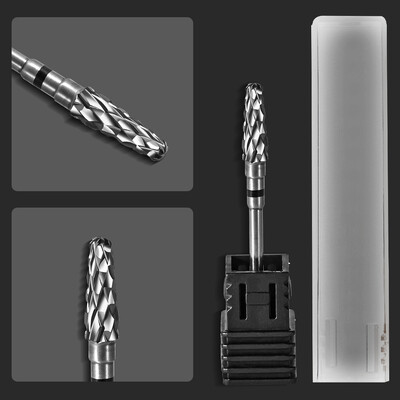 1 buc din carbură de găurit pentru unghii freză electrică cu rotire (3/32") pentru gel pentru manichiură pentru îndepărtarea ojeiului Instrument pentru pile de unghii din oțel tungsten