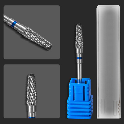 1 buc din carbură de găurit pentru unghii freză electrică cu rotire (3/32") pentru gel pentru manichiură pentru îndepărtarea ojeiului Instrument pentru pile de unghii din oțel tungsten