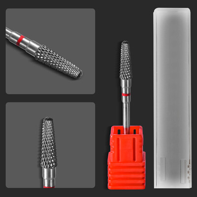 1 buc din carbură de găurit pentru unghii freză electrică cu rotire (3/32") pentru gel pentru manichiură pentru îndepărtarea ojeiului Instrument pentru pile de unghii din oțel tungsten