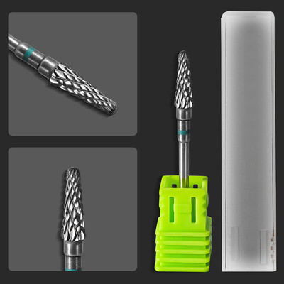 1 buc din carbură de găurit pentru unghii freză electrică cu rotire (3/32") pentru gel pentru manichiură pentru îndepărtarea ojeiului Instrument pentru pile de unghii din oțel tungsten