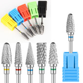 Svrdla za nokte od volfram karbida Flame glodala za manikuru Skidanje gel laka Brusilica Savjeti Dodaci za nokte Alati GLWGT