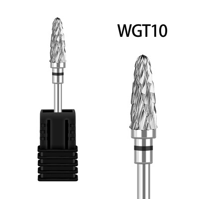 Svrdla za nokte od volfram karbida Flame glodala za manikuru Skidanje gel laka Brusilica Savjeti Dodaci za nokte Alati GLWGT