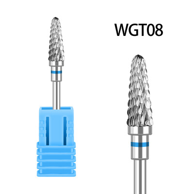 Svrdla za nokte od volfram karbida Flame glodala za manikuru Skidanje gel laka Brusilica Savjeti Dodaci za nokte Alati GLWGT