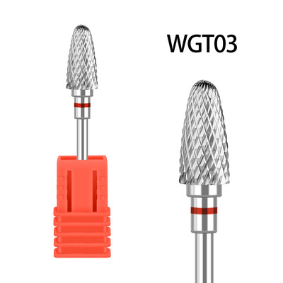 Svrdla za nokte od volfram karbida Flame glodala za manikuru Skidanje gel laka Brusilica Savjeti Dodaci za nokte Alati GLWGT