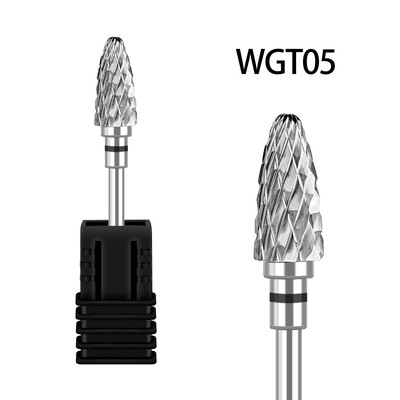 Svrdla za nokte od volfram karbida Flame glodala za manikuru Skidanje gel laka Brusilica Savjeti Dodaci za nokte Alati GLWGT