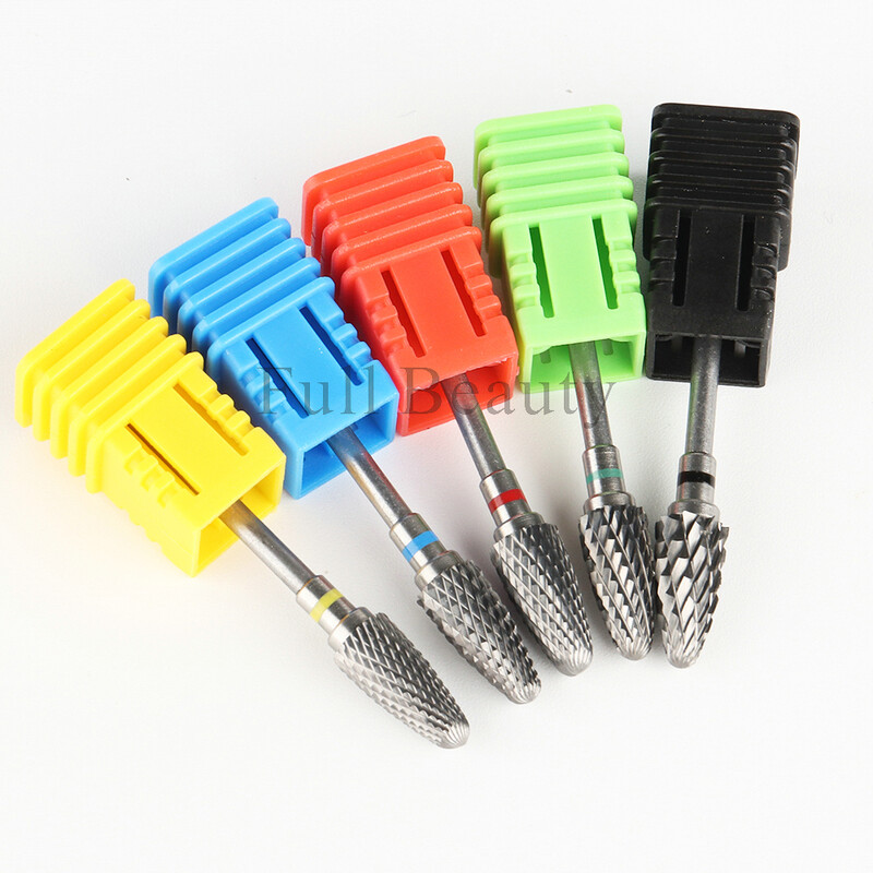 Svrdla za nokte od volfram karbida Flame glodala za manikuru Skidanje gel laka Brusilica Savjeti Dodaci za nokte Alati GLWGT