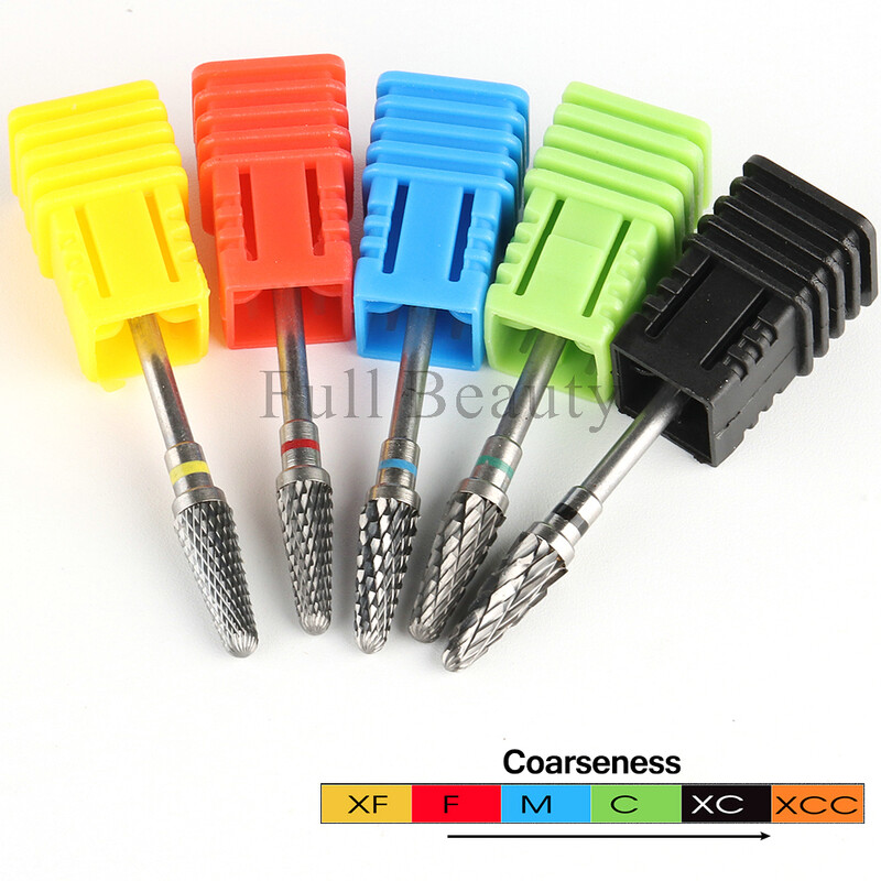 Svrdla za nokte od volfram karbida Flame glodala za manikuru Skidanje gel laka Brusilica Savjeti Dodaci za nokte Alati GLWGT