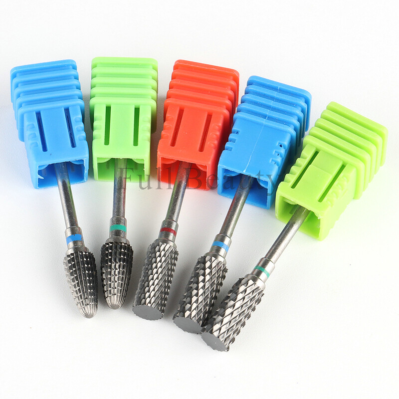 Svrdla za nokte od volfram karbida Flame glodala za manikuru Skidanje gel laka Brusilica Savjeti Dodaci za nokte Alati GLWGT