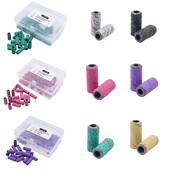 50 komada po kutiji Mini zebra trake za brušenje od 3 mm, svrdla za nokte od nehrđajućeg čelika, trn, električni pribor za manikuru, alat