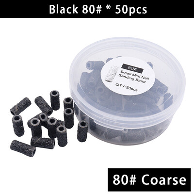 50 komada po kutiji Mini zebra trake za brušenje od 3 mm, svrdla za nokte od nehrđajućeg čelika, trn, električni pribor za manikuru, alat