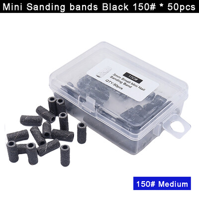 50 komada po kutiji Mini zebra trake za brušenje od 3 mm, svrdla za nokte od nehrđajućeg čelika, trn, električni pribor za manikuru, alat