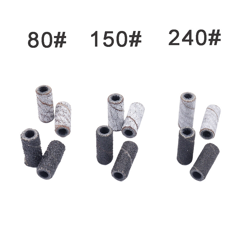 50 komada po kutiji Mini zebra trake za brušenje od 3 mm, svrdla za nokte od nehrđajućeg čelika, trn, električni pribor za manikuru, alat