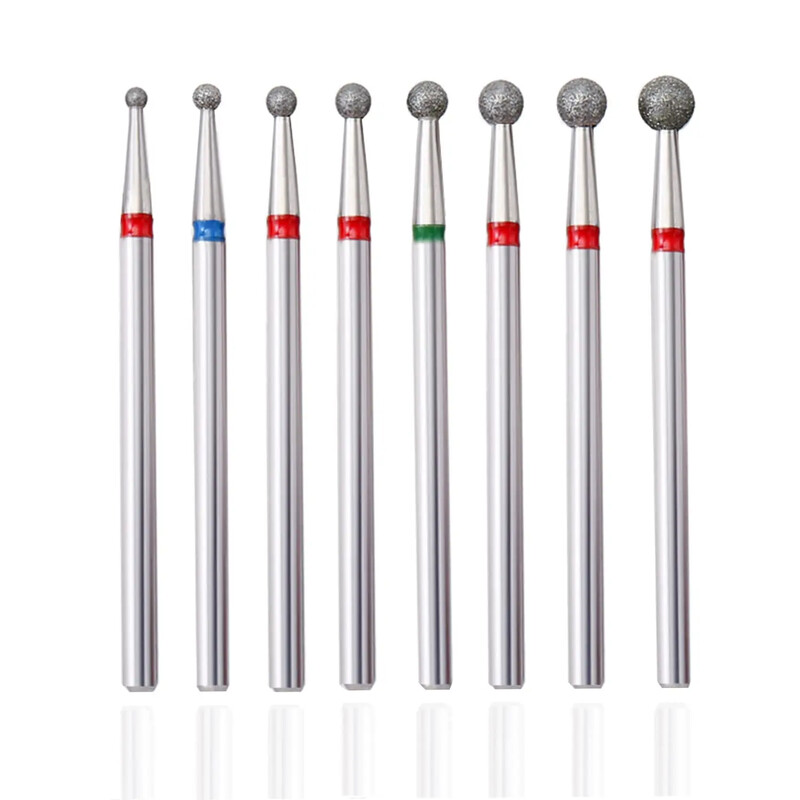 3/32'' dijamantno glodalo loptastog oblika Svrdla za nokte za čišćenje zanoktica Profesionalni pribor za turpije za nokte za manikuru