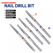 Svrdla za nokte s dvostrukom glavom Glodala od volframovog čelika za manikuru Uklanjanje zanoktica Lak za nokte Dodaci za električne bušilice