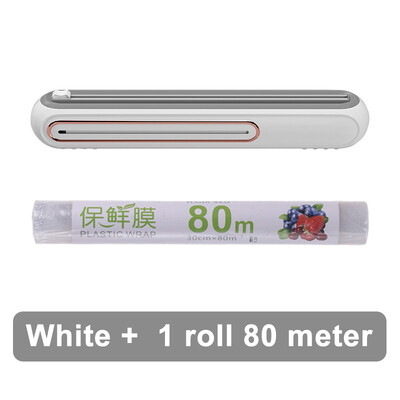 Naujas plėvelės pjaustytuvo plastiko įvyniojimo dozatorius skardos aliuminio folijos dozatorius pjovimo siurbimo taurė Reguliuojamas buitinis virtuvės maisto saugojimas