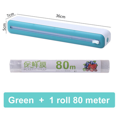 Naujas plėvelės pjaustytuvo plastiko įvyniojimo dozatorius skardos aliuminio folijos dozatorius pjovimo siurbimo taurė Reguliuojamas buitinis virtuvės maisto saugojimas