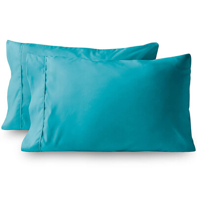 2 KOM Standardna/kraljica/kraljevska omotnica jastučnica Debela pamučna poliesterska posteljina Spavaća soba Kućna upotreba Jednobojna mekana jastučnica