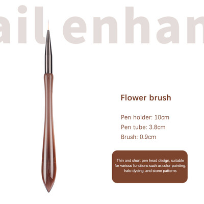 12 DB Nail Art Brush Bélés Ecset Csíkos Minta Festő Ecset Akril UV Gél Hosszabbító Rajz Carving Toll DIY Manikűr eszköz