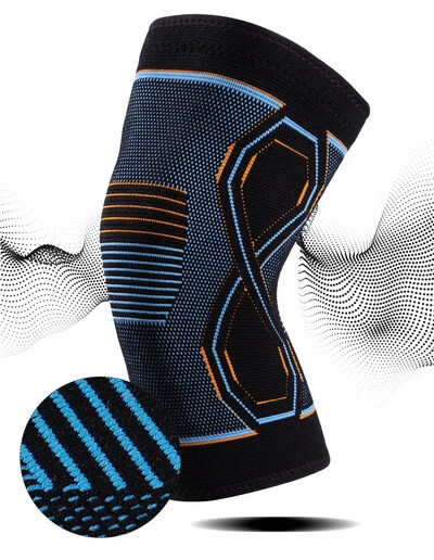 1PC kompresijski steznik za koljeno Vježba Potpora koljena za ublažavanje bolova u zglobovima Trčanje Biciklizam Košarka fitness Pleteni štitnici za koljena Rukavi