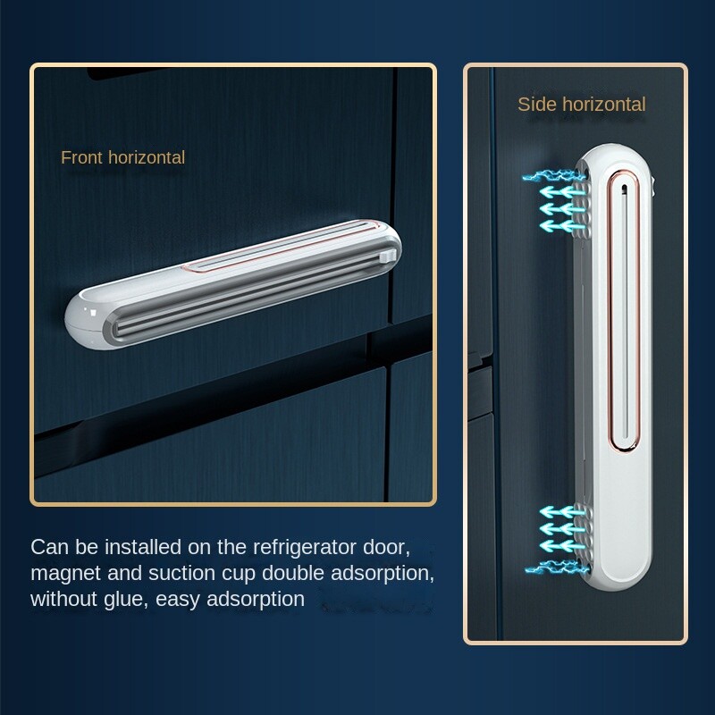 Eilutės peilio tipas plastikinis apvyniojimo pjaustytuvas magnetinis siurbimas prie sienos montuojamas plastikinis apvyniojimas virtuvės laikymo pjovimo dėžutė