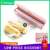 Dozator za plastičnu foliju s rezačem Punjivi dozator za prozirnu foliju Kuhinjska aluminijska folija/folija Voštani papir Praktični alati za rezanje