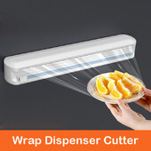 Plastikust ümbrise jaotur koos lõikuriga kilega ümbrise jaoturiga Köögitööriistad Toidu toidukilega jaotur Köögitarvikud