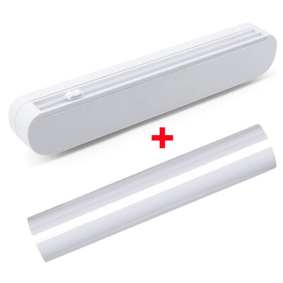 Plastikust ümbrise jaotur koos lõikuriga kilega ümbrise jaoturiga Köögitööriistad Toidu toidukilega jaotur Köögitarvikud