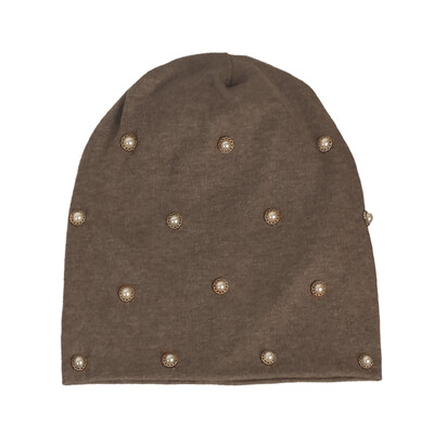 Ženske biserne pamučne ležerne kape s kapama Proljeće Jesen Nova pletena kapa za šešire za ženske modne vrećaste Gorras šešire na otvorenom