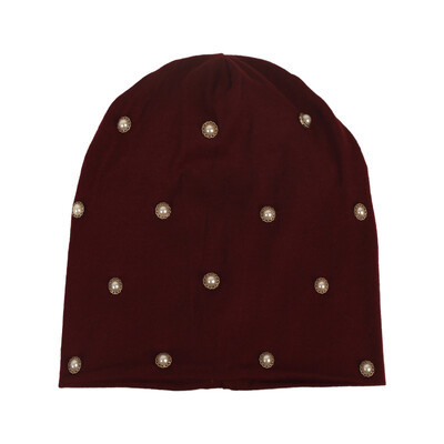 Ženske biserne pamučne ležerne kape s kapama Proljeće Jesen Nova pletena kapa za šešire za ženske modne vrećaste Gorras šešire na otvorenom