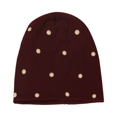 Ženske biserne pamučne ležerne kape s kapama Proljeće Jesen Nova pletena kapa za šešire za ženske modne vrećaste Gorras šešire na otvorenom