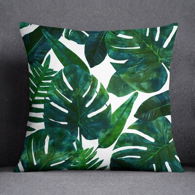 Green Leaf Series Jastuci Pokloni Namještaj za kućni ured Spavaća soba Sofa Auto Jastučnica 45x45cm