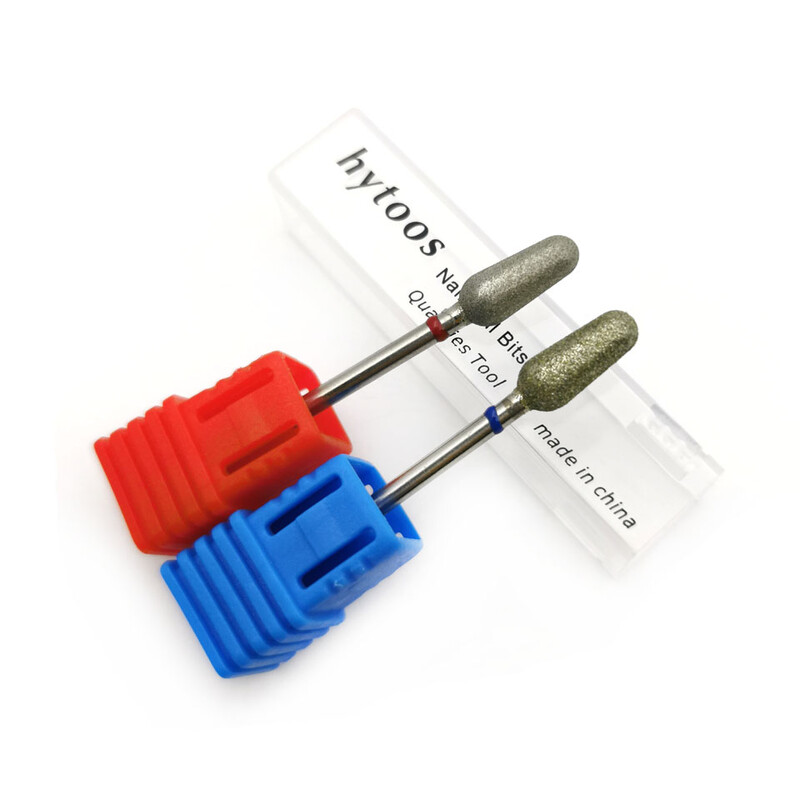 HYTOOS Smooth Top šlifavimo galvutė deimantiniai nagų grąžtai 3/32 sukamieji nagų gręžtuvai elektriniai grąžtai Nagų priedai