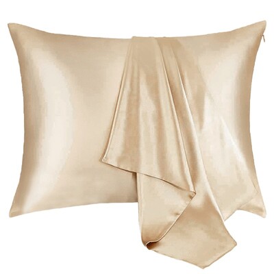 1gb Spilvendrāna Super mīksta Spilvendrāna Ērti Luksusa Satīna Spilvendrānas Matiem un Ādai Hipoalerģiski Atvēsinoši Spilvendrānas