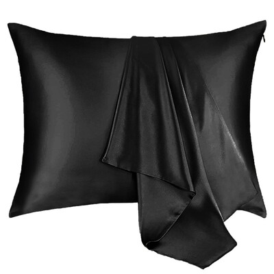 1gb Spilvendrāna Super mīksta Spilvendrāna Ērti Luksusa Satīna Spilvendrānas Matiem un Ādai Hipoalerģiski Atvēsinoši Spilvendrānas