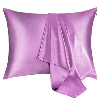 1gb Spilvendrāna Super mīksta Spilvendrāna Ērti Luksusa Satīna Spilvendrānas Matiem un Ādai Hipoalerģiski Atvēsinoši Spilvendrānas