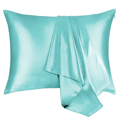 1gb Spilvendrāna Super mīksta Spilvendrāna Ērti Luksusa Satīna Spilvendrānas Matiem un Ādai Hipoalerģiski Atvēsinoši Spilvendrānas
