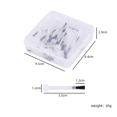 50kom/kutija Četkice za nokte Zamjenske kistove za lakiranje Tekući Aplikator za umakanje Dip Jednokratne glave akrilnog pudera Set za manikuru