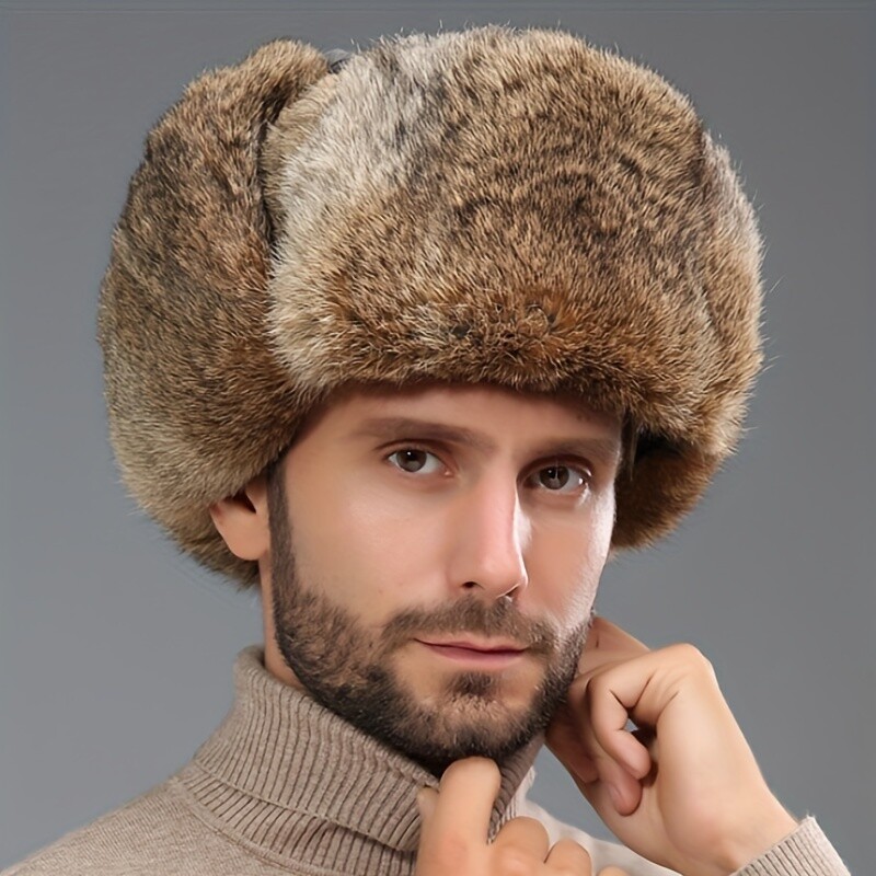 Muška zimska topla bombaška kapa Lovačka naušnica Topla ruska vodootporna skijaška kapa Bomber kapa Ruski topli štitnici za uši Šeširi