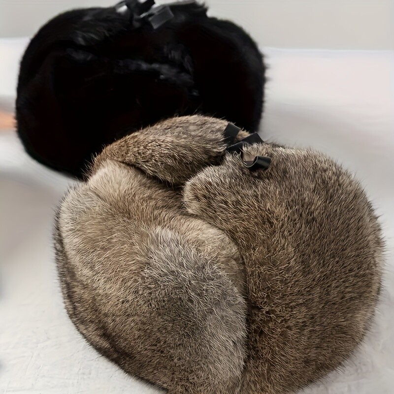 Muška zimska topla bombaška kapa Lovačka naušnica Topla ruska vodootporna skijaška kapa Bomber kapa Ruski topli štitnici za uši Šeširi