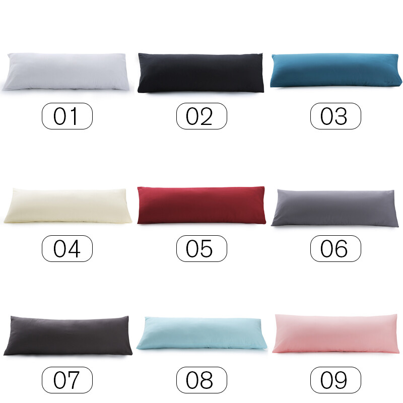 51*137cm Dugačka jastučnica za tijelo Ultra mekana pamučna jastučnica Jednobojne jastučnice za vjenčanje dugih ljubavnika Ukrasni jastuk